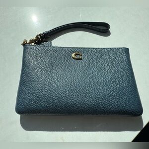 Blue Coach wristlet
